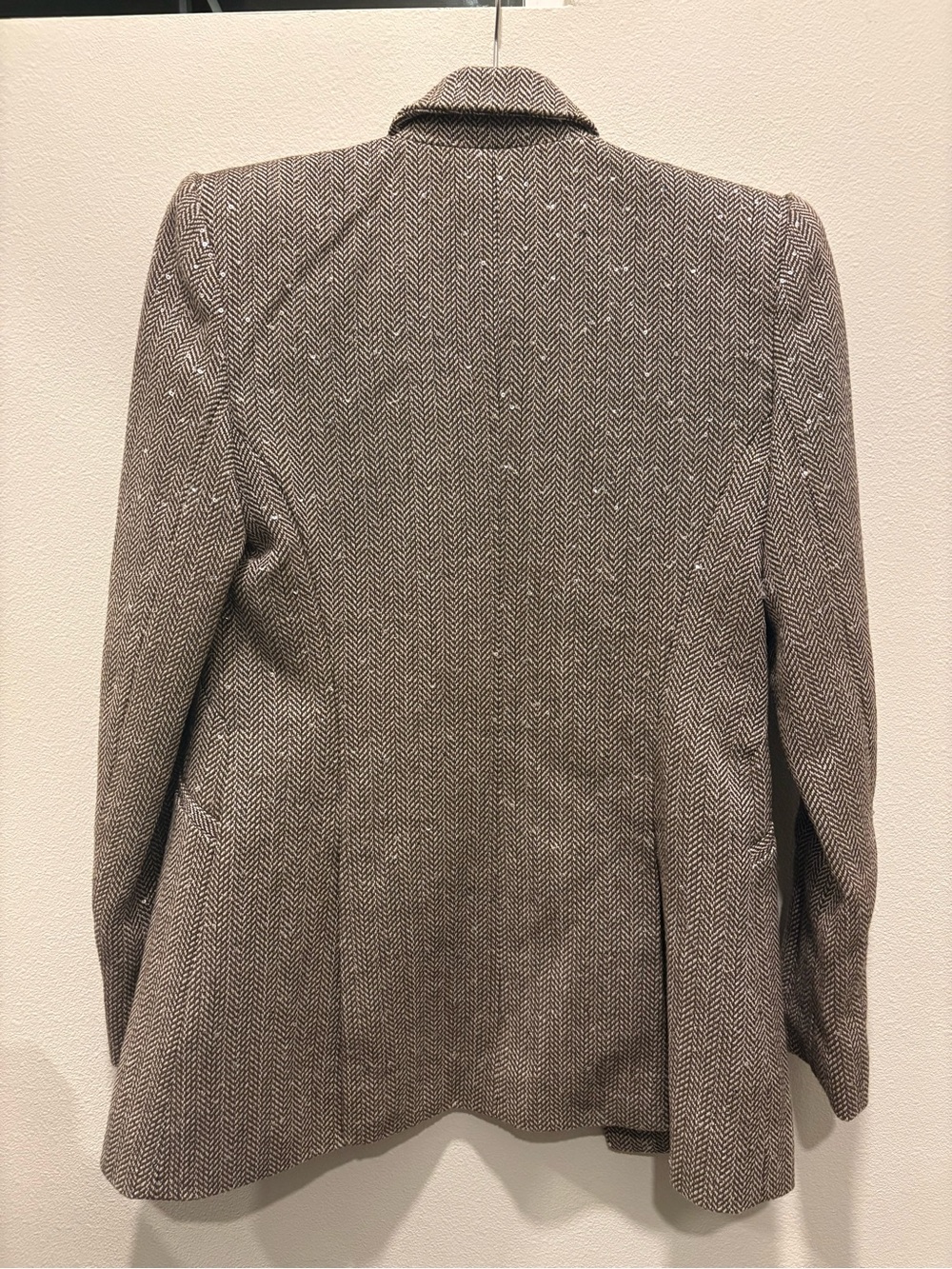 L’AGENCE Sequin Herringbone Blazer . Olive /Ecru . Size 0 🤍 - Picture 5 of 7